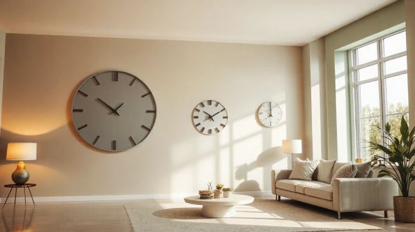 5 horloges murales discrètes pour une décoration paisible